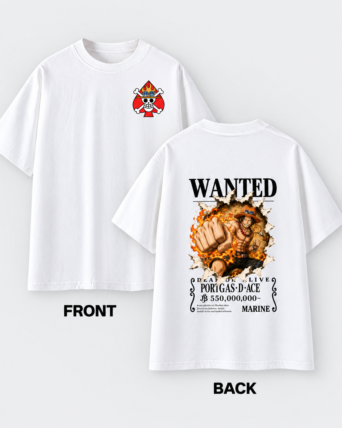 ACE WANTED TEE - WHITE