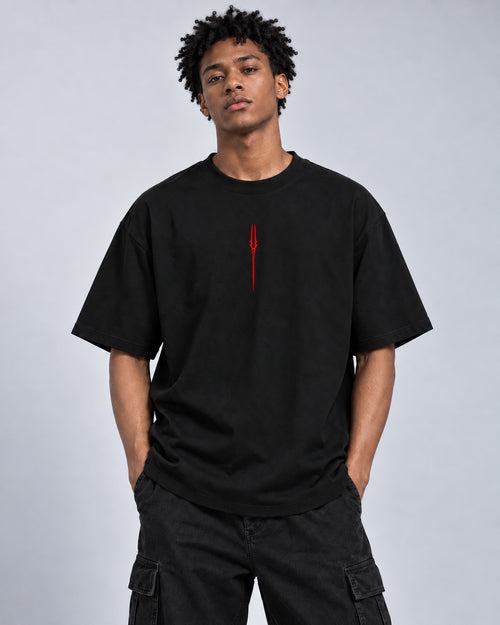 EVA 01 TEE — BLACK